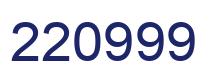 Number 220999 blue image