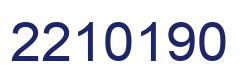 Number 2210190 blue image