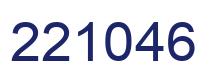 Number 221046 blue image