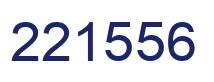 Number 221556 blue image