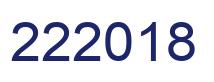 Número 222018 imagen azul