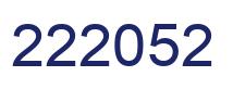Número 222052 imagen azul