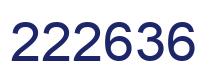 Number 222636 blue image