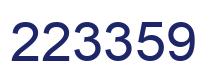 Number 223359 blue image