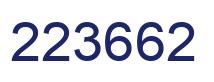 Number 223662 blue image