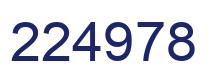 Number 224978 blue image