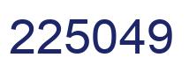 Number 225049 blue image