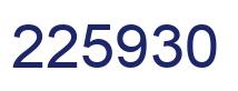 Número 225930 imagen azul