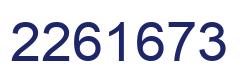 Number 2261673 blue image