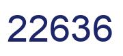 Number 22636 blue image