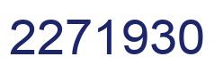 Number 2271930 blue image