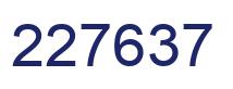 Número 227637 imagen azul