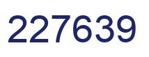 Number 227639 blue image
