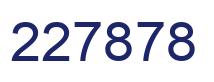 Number 227878 blue image