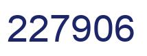 Number 227906 blue image