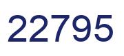Number 22795 blue image