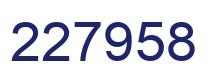Number 227958 blue image