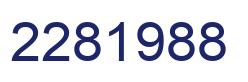 Number 2281988 blue image