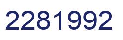 Number 2281992 blue image