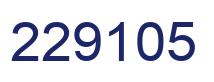 Number 229105 blue image