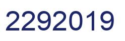 Number 2292019 blue image