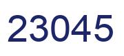 Number 23045 blue image