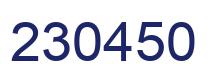 Número 230450 imagen azul