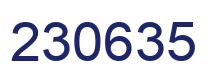 Number 230635 blue image