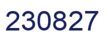Number 230827 blue image