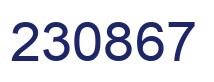 Number 230867 blue image