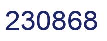 Number 230868 blue image