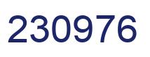 Number 230976 blue image