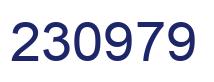 Number 230979 blue image