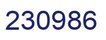 Número 230986 imagen azul