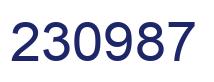 Número 230987 imagen azul