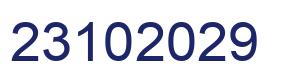 Number 23102029 blue image