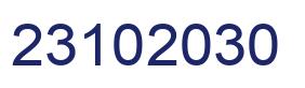 Number 23102030 blue image