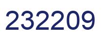 Number 232209 blue image