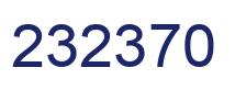 Number 232370 blue image