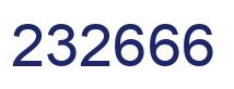 Número 232666 imagen azul