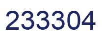 Number 233304 blue image