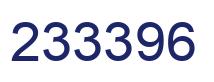 Number 233396 blue image