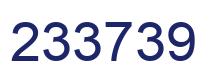 Number 233739 blue image