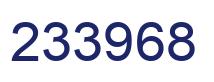 Number 233968 blue image