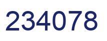 Number 234078 blue image