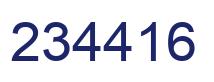 Number 234416 blue image