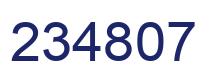 Número 234807 imagen azul