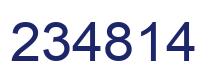 Number 234814 blue image
