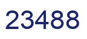 Number 23488 blue image