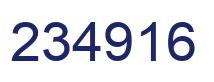 Number 234916 blue image